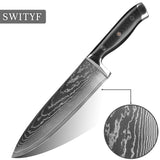Damascus Steel Kitchen Knife VG-10 Chef Knife set