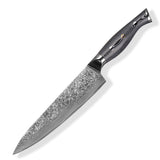 Professional 8-inch Chef VG-10 Damascus Steel Kitchen Knife of Balck Handle