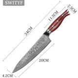 Professional 8-inch Chef VG-10 Damascus Steel Kitchen Knife