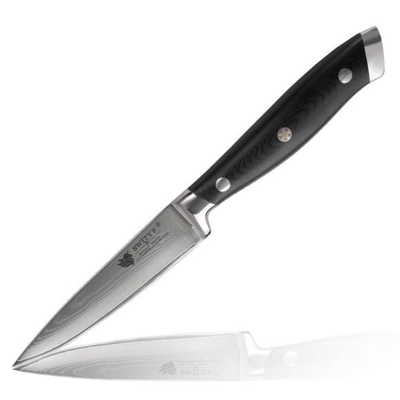 Damascus Stainless Kitchen G-10 Handle Fruit Paring Knife