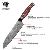Damacsus Santoku Kitchen Knife