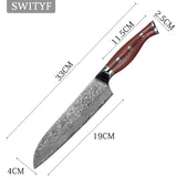 Damacsus Santoku Kitchen Knife