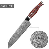 Damacsus Santoku Kitchen Knife