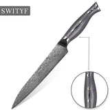 8 inch Meat Kitchen Damascus Slicing Knife sets VG-10