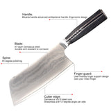 Handmade Kitchen Chopping Knife Butcher Damascus