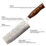 Wooden Handle Chopping Damascus Chinese Cleaver Knife
